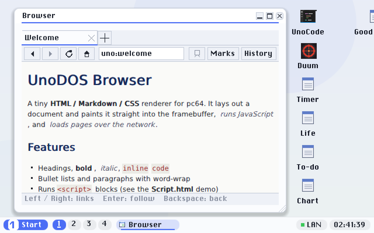 A Markdown document: headings, bold and italic, inline code and lists.