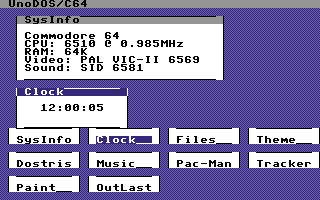 Commodore 64: the simpler icon-and-button desktop.