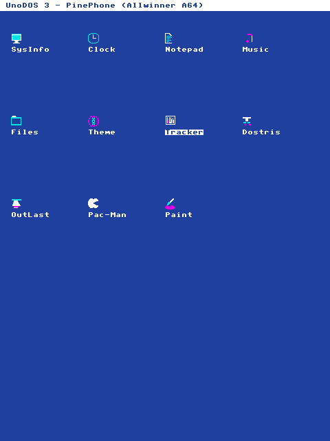 PinePhone: the desktop in portrait on a phone.