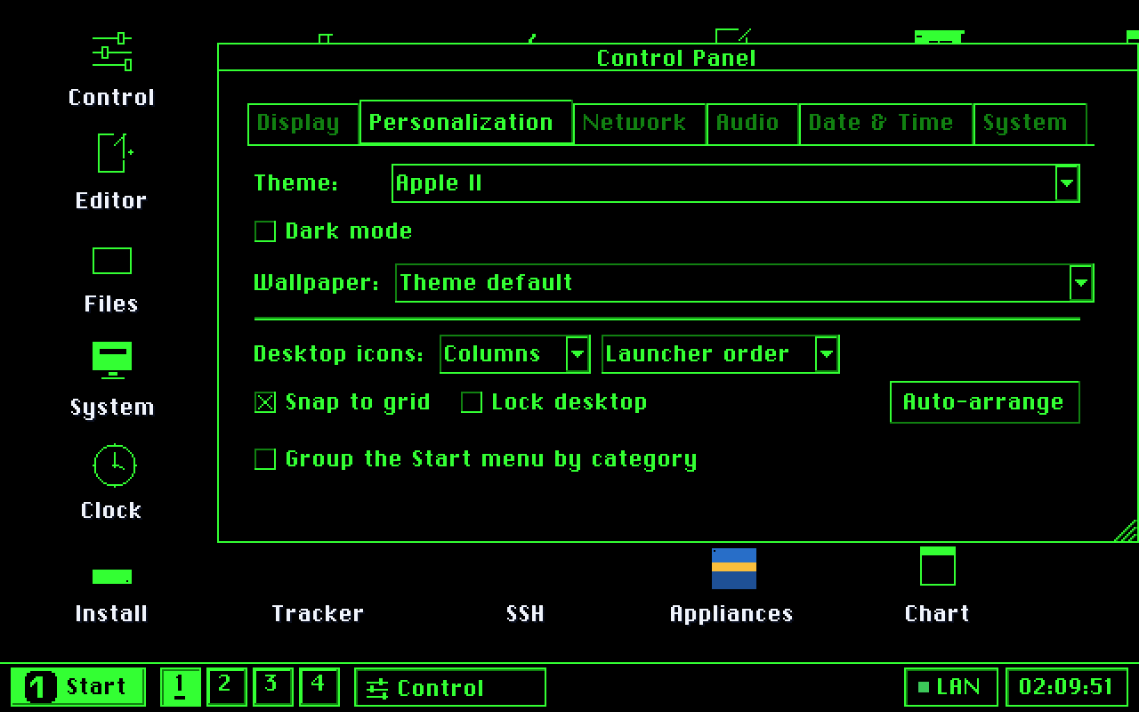 Apple II: the retro Apple look.