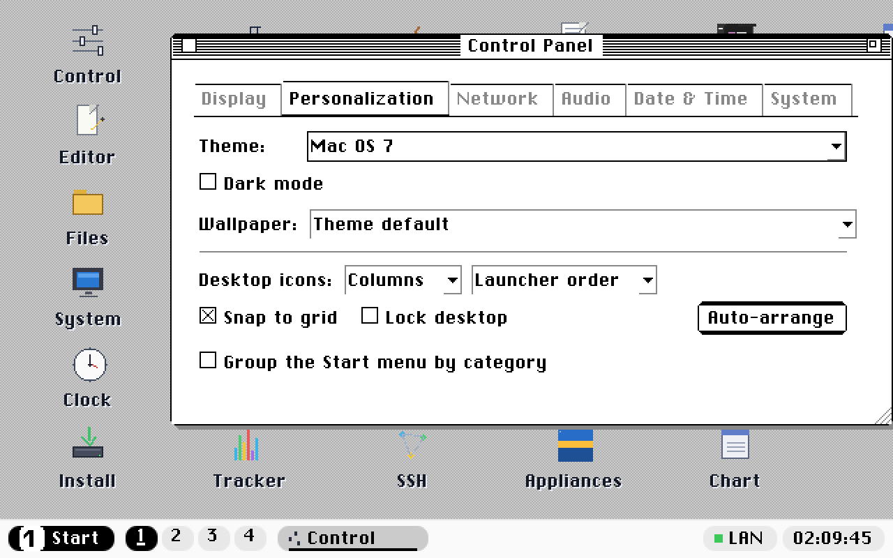 Mac OS 7: the classic platinum look.